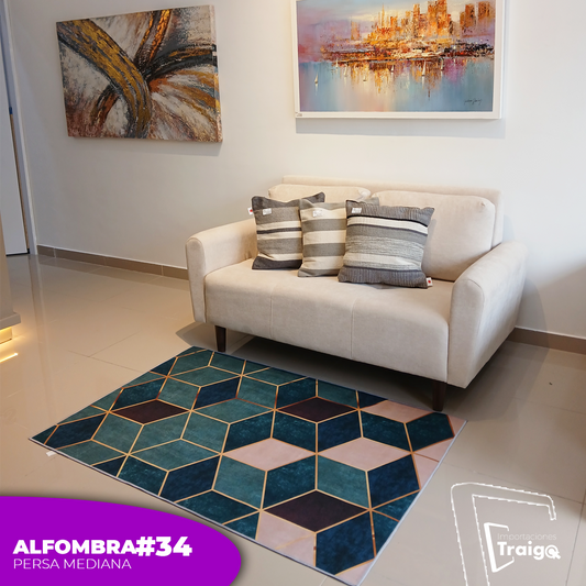 Alfombra Mediana Tipo Persa (100x150 Cm)