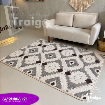 ALFOMBRA TEXTURA DURAZNO NEW (200x150 Cm)