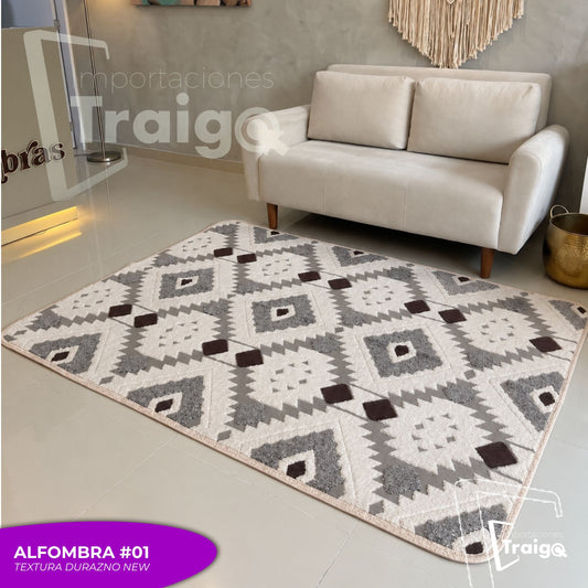 ALFOMBRA TEXTURA DURAZNO NEW (200x150 Cm)
