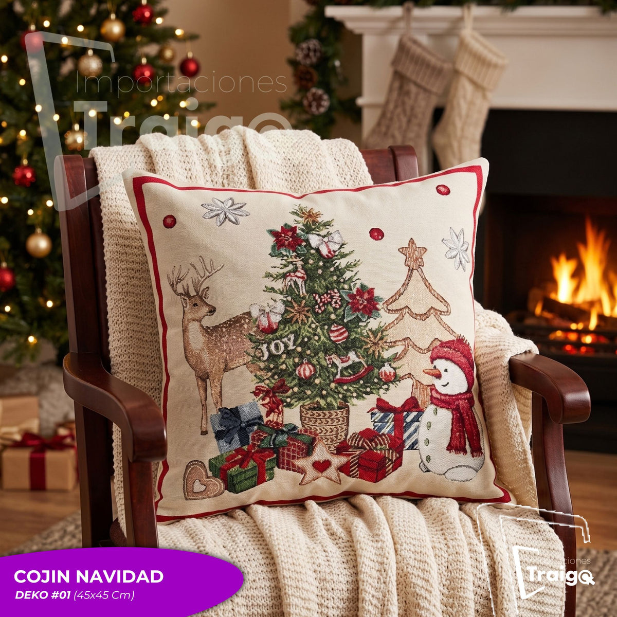 COJINES NAVIDAD