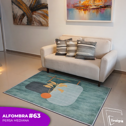 Alfombra Mediana Tipo Persa (100x150 Cm)