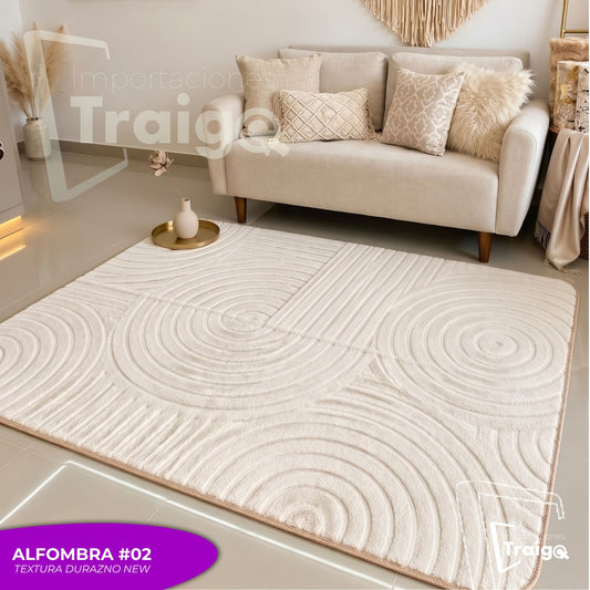 ALFOMBRA TEXTURA DURAZNO NEW (200x150 Cm)