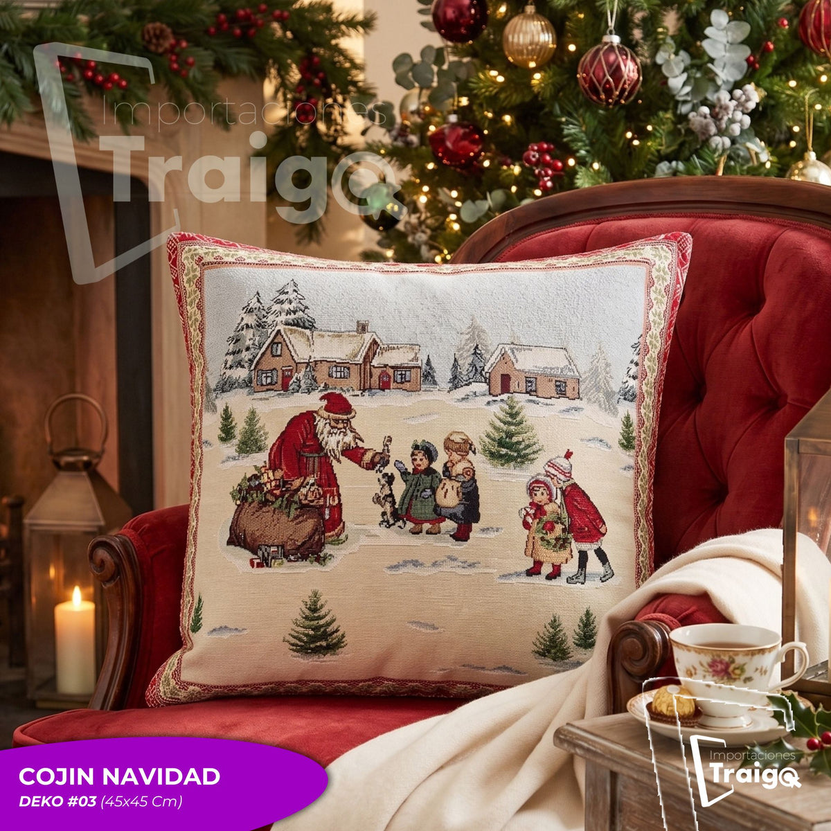 COJINES NAVIDAD