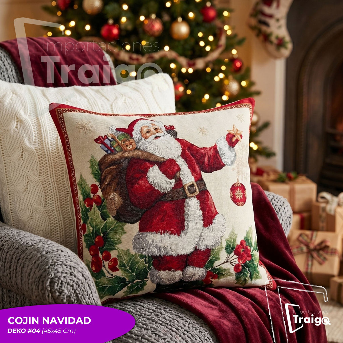 COJINES NAVIDAD