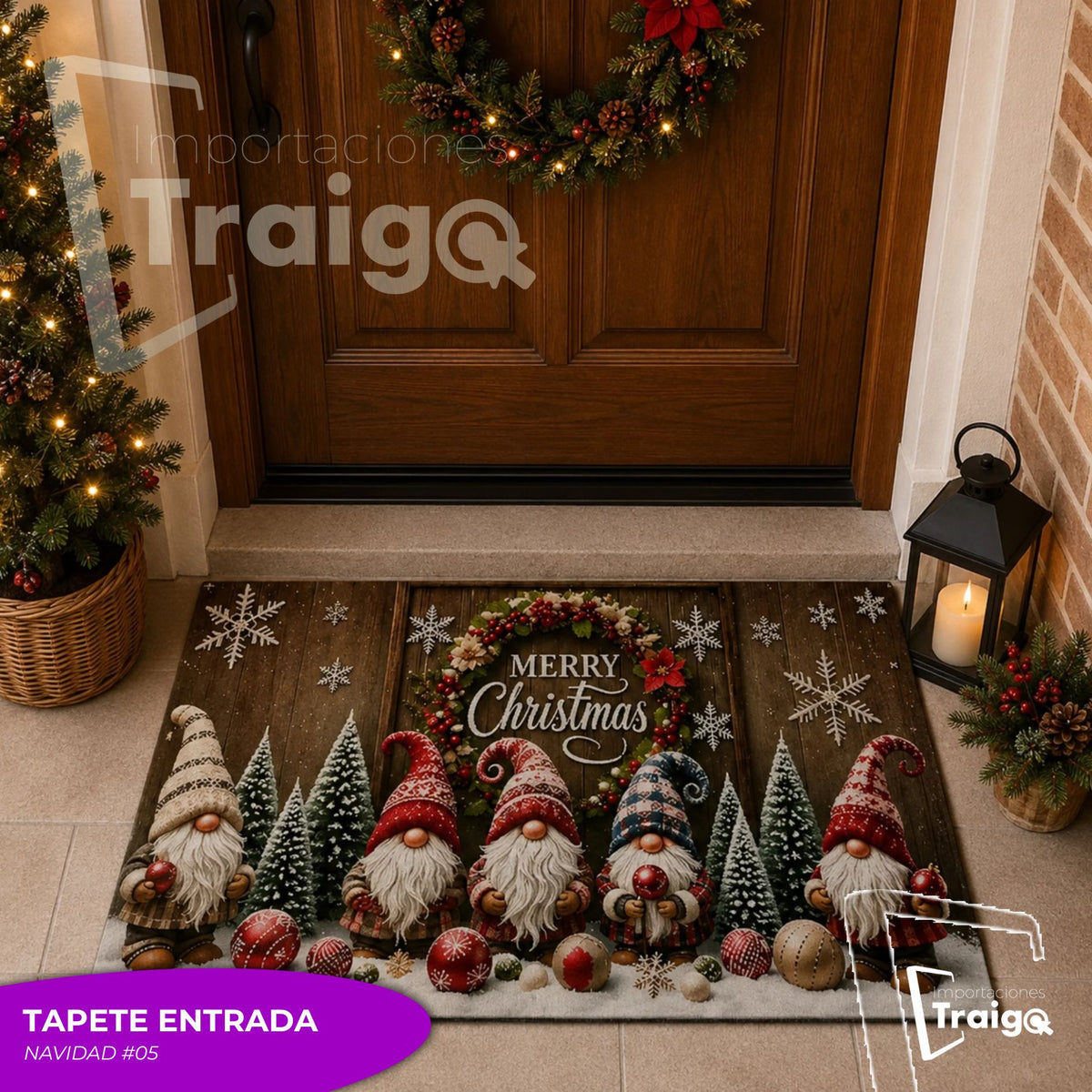 TAPETE ENTRADA NAVIDAD