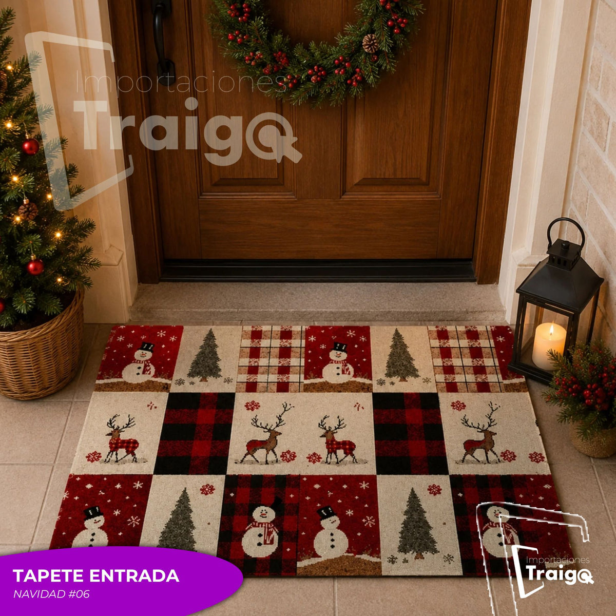 TAPETE ENTRADA NAVIDAD