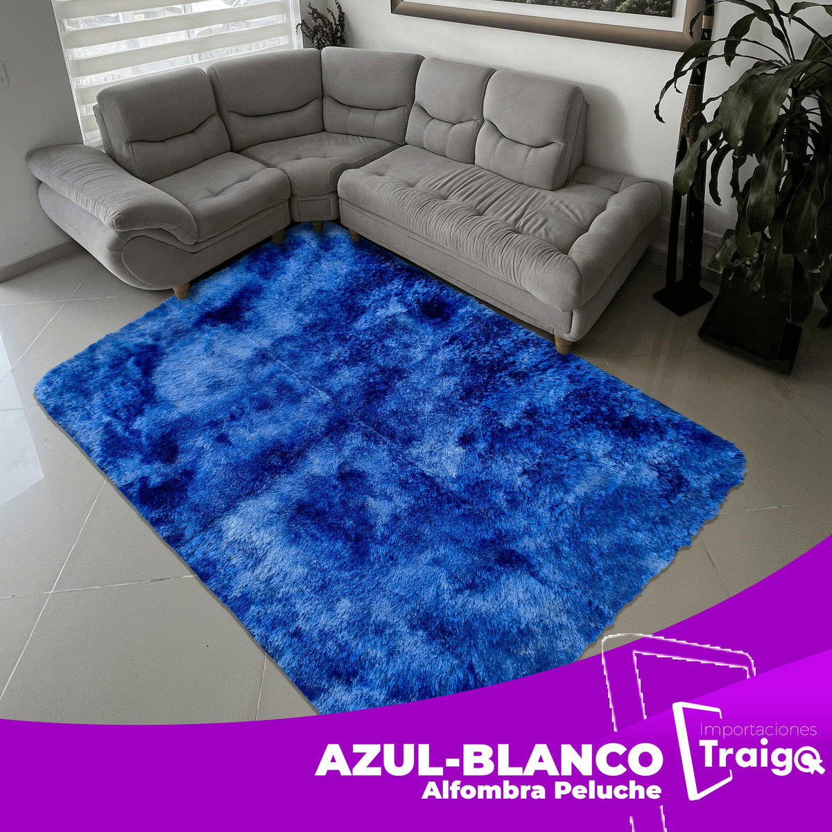 ALFOMBRA PELUCHE MAYORISTA