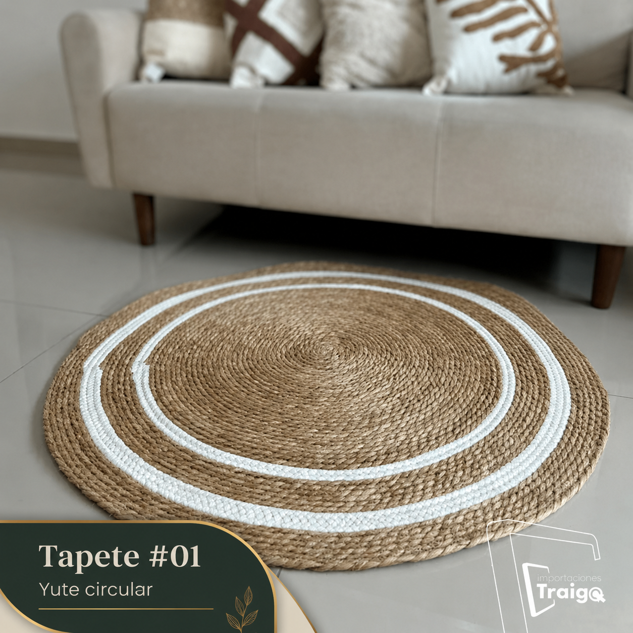 Tapetes Circulares de Yute