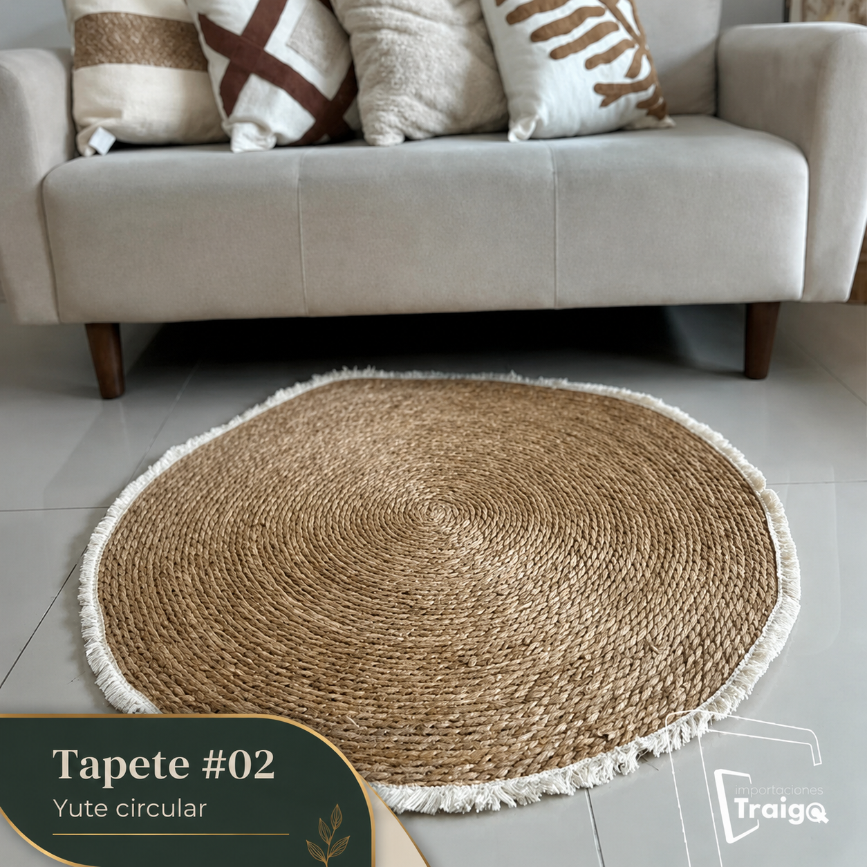 Tapetes Circulares de Yute