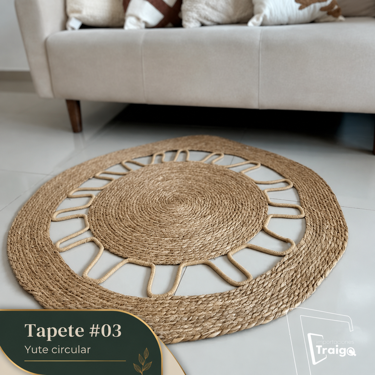 Tapetes Circulares de Yute