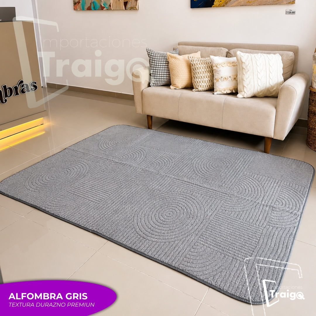 ALFOMBRA TEXTURA DURAZNO PREMIUM (160X230 CM)