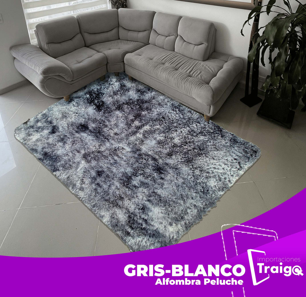 ALFOMBRA PELUCHE MAYORISTA
