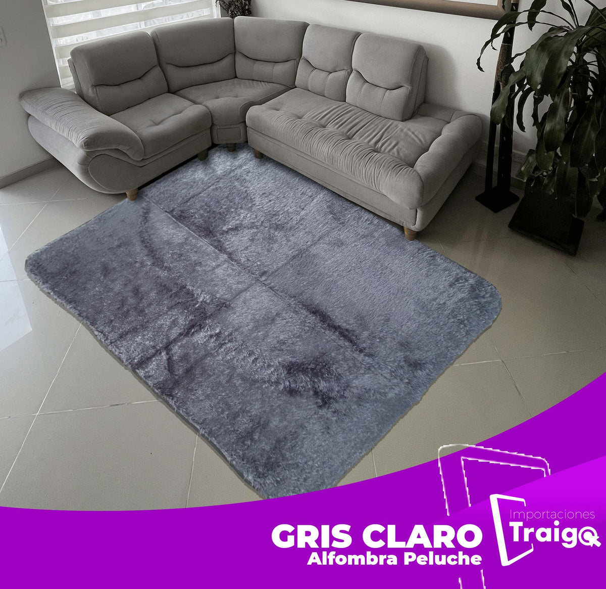 ALFOMBRA PELUCHE MAYORISTA