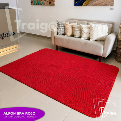 ALFOMBRA TEXTURA DURAZNO PREMIUM (160X230 CM)